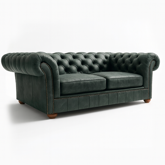 Cambridge Sofa in Highland Grove Juniper Green – Vintage Finish