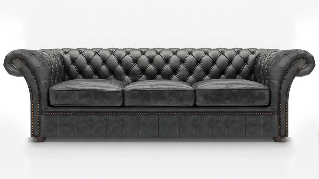 Cambridge British Made Chesterfield Cracked Wax Pewter