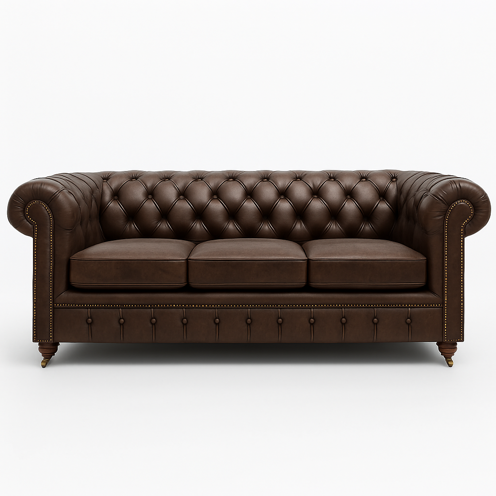 Mayfair Regent British Made Chesterfield in Caledonian Espresso Brown – Cracked Wax Leather