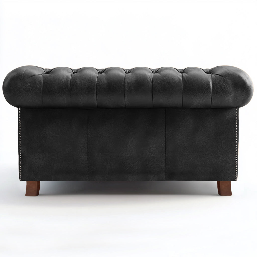 Mayfair Regent British Made Chesterfield Cracked Wax Pewter