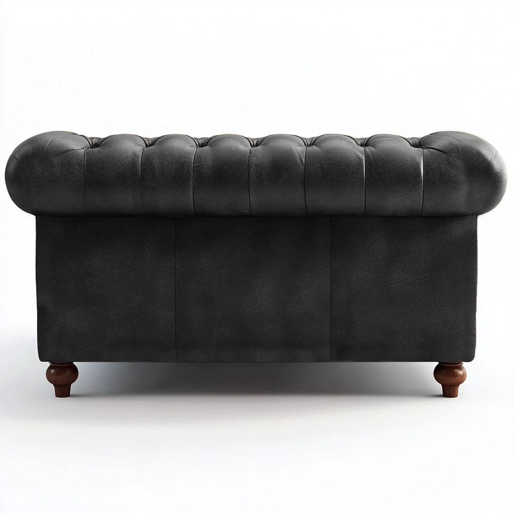 Savile Row Heritage British Made Chesterfield Cracked Wax Pewter