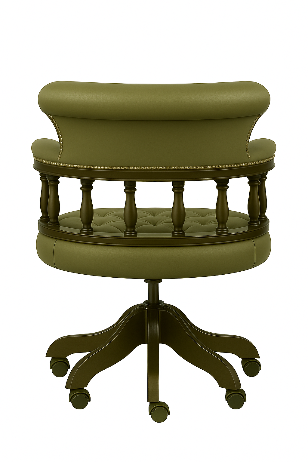 Sterling Ledger Executive Swivel Chair Willow Taupe – Birch Leather