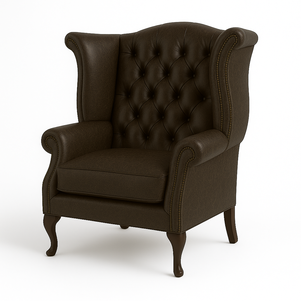 The Austen Wing in Caledonian Espresso Brown – Cracked Wax Leather