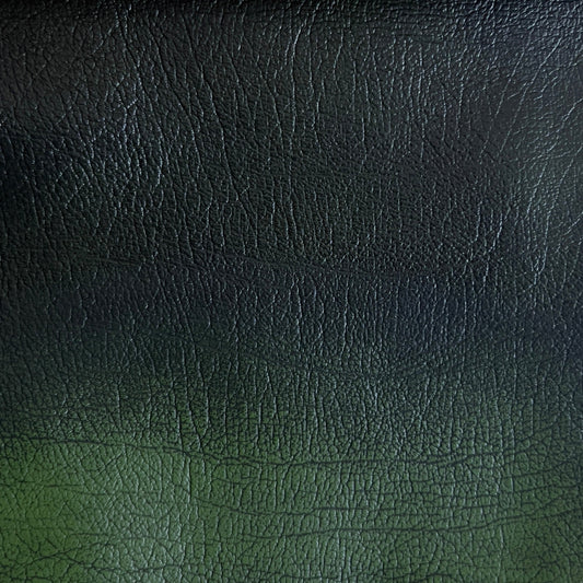 Gradient of dark green to lighter green leather texture