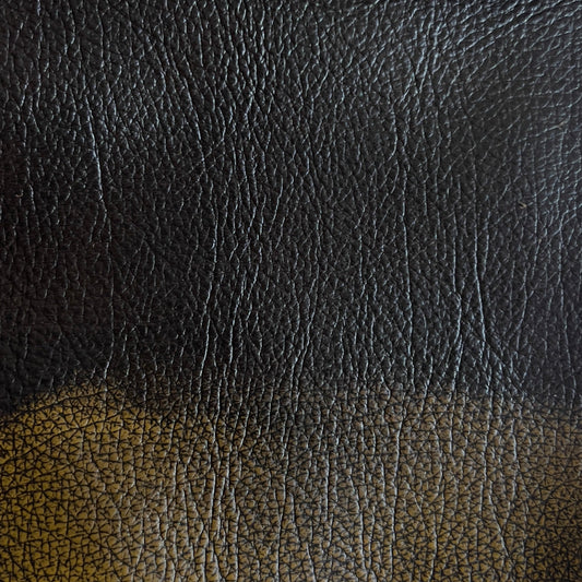 Close-up of black and brown leather texture