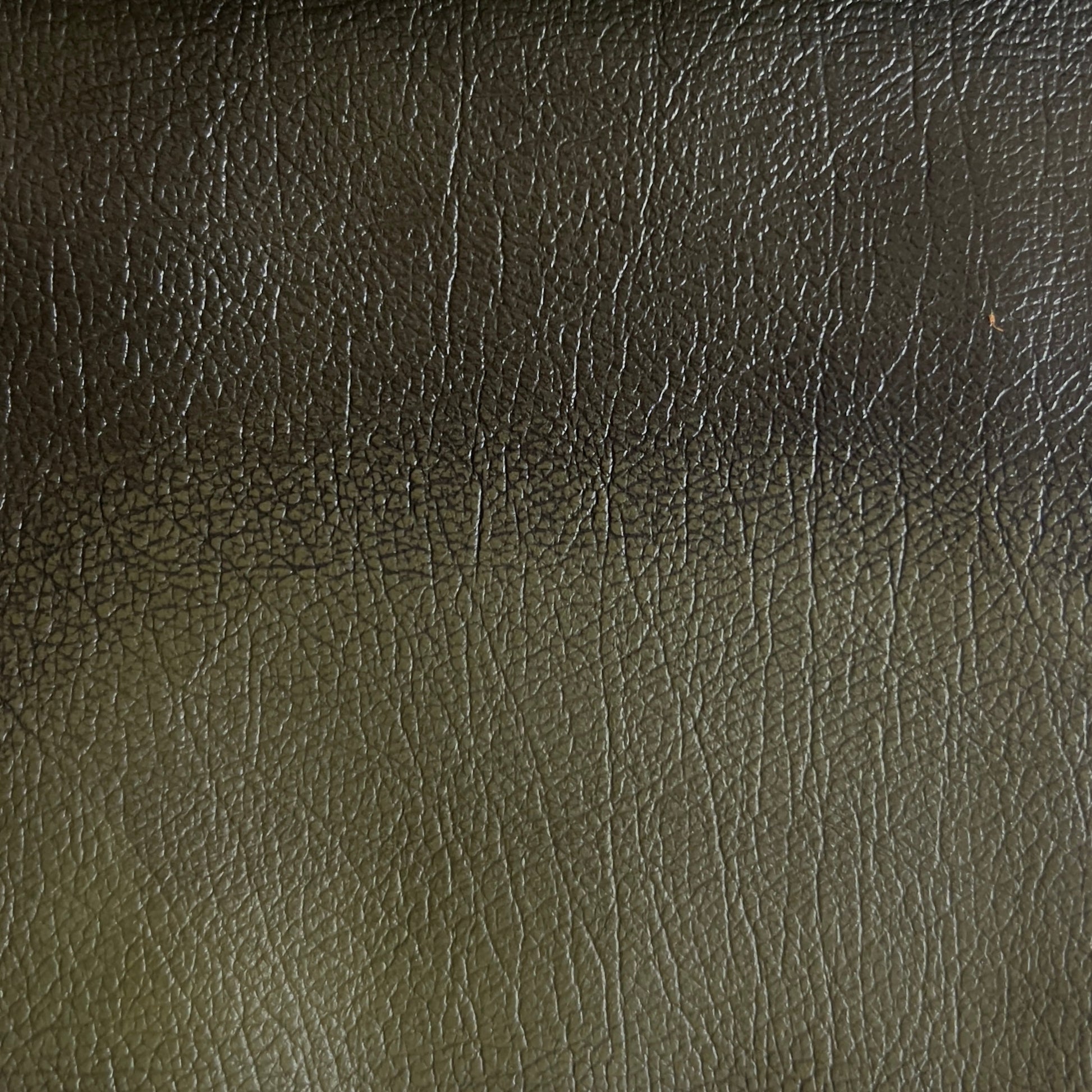Close-up of dark green leather texture