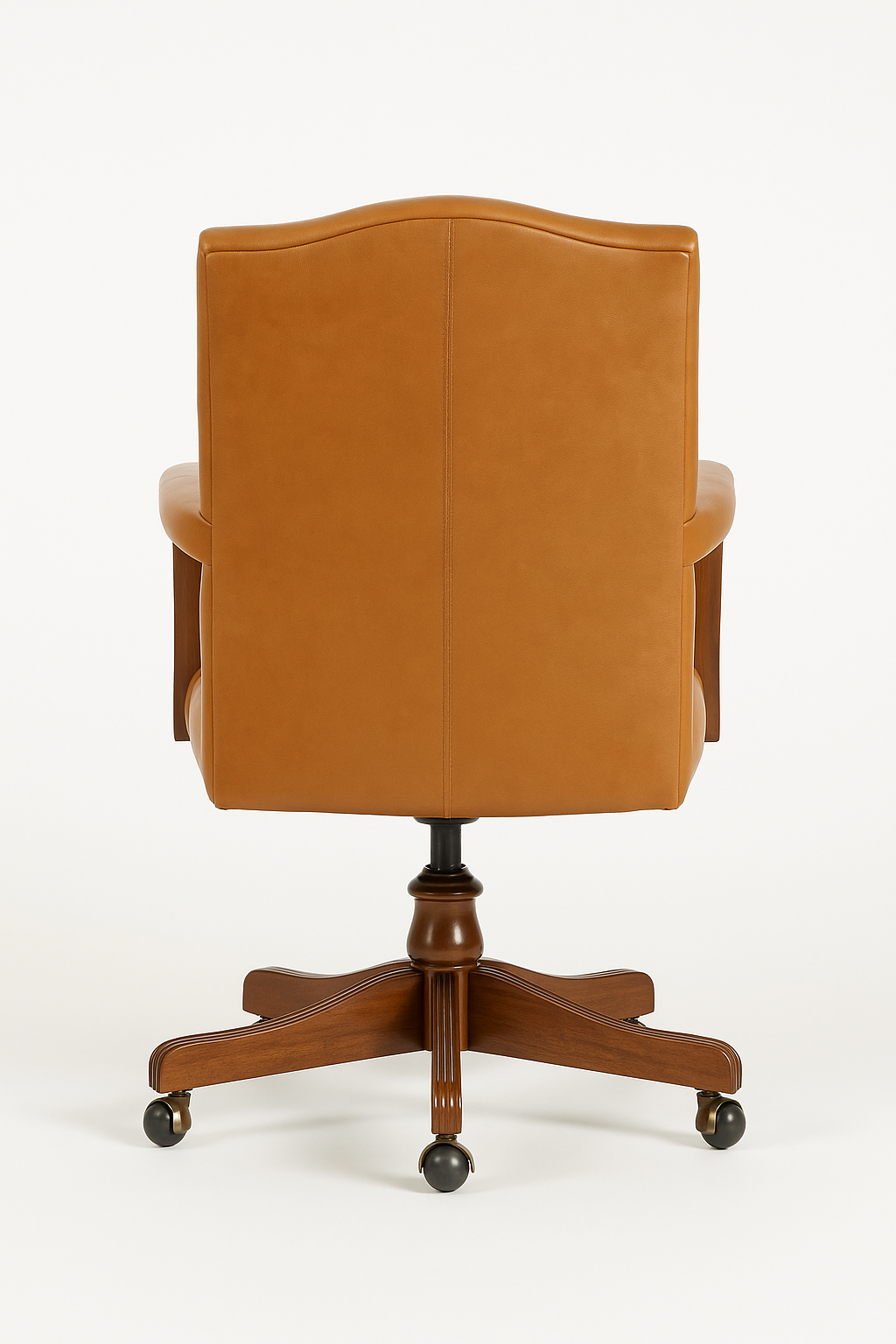 The Mayfair Director’s Swivel Chair in Heritage Saddle Leather