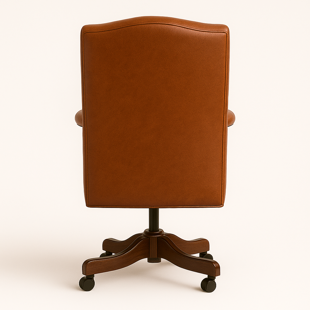 The Mayfair Director’s Swivel Chair in Balmoral Cognac Leather