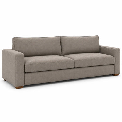 Gray sofa on a white background