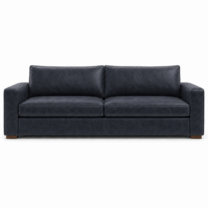 Blue sofa on a white background