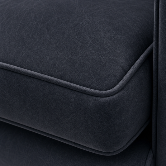 Close-up of a dark gray fabric surface with a subtle texture.