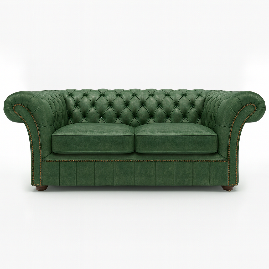 Cambridge Sofa in Highland Grove Juniper Green – Vintage Finish