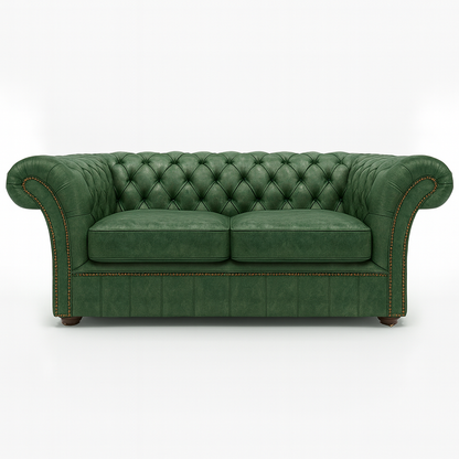 Cambridge Sofa in Highland Grove Juniper Green – Vintage Finish