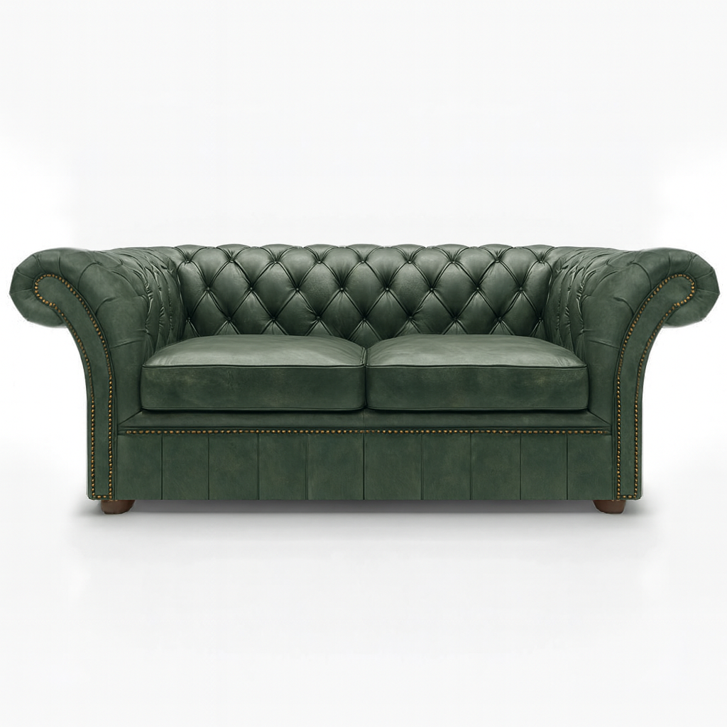 Cambridge Sofa in Highland Grove Juniper Green – Vintage Finish