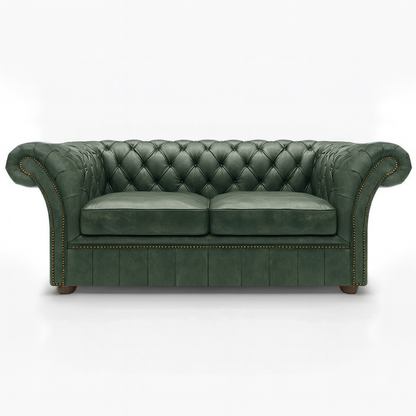 Cambridge Sofa in Highland Grove Juniper Green – Vintage Finish