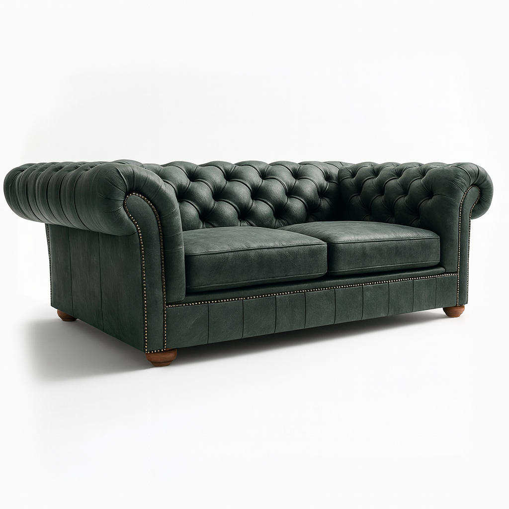 Cambridge Sofa in Highland Grove Juniper Green – Vintage Finish