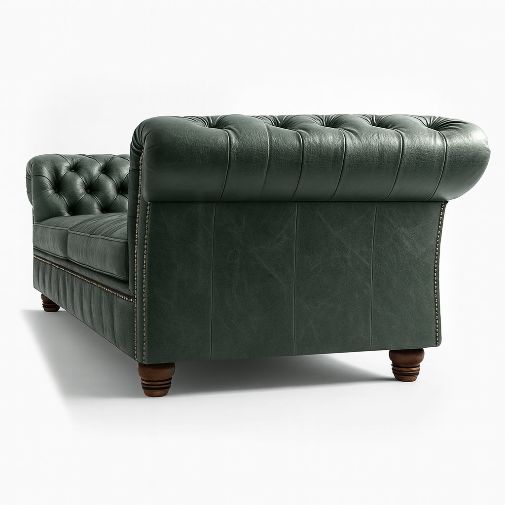 Cambridge Sofa in Highland Grove Juniper Green – Vintage Finish