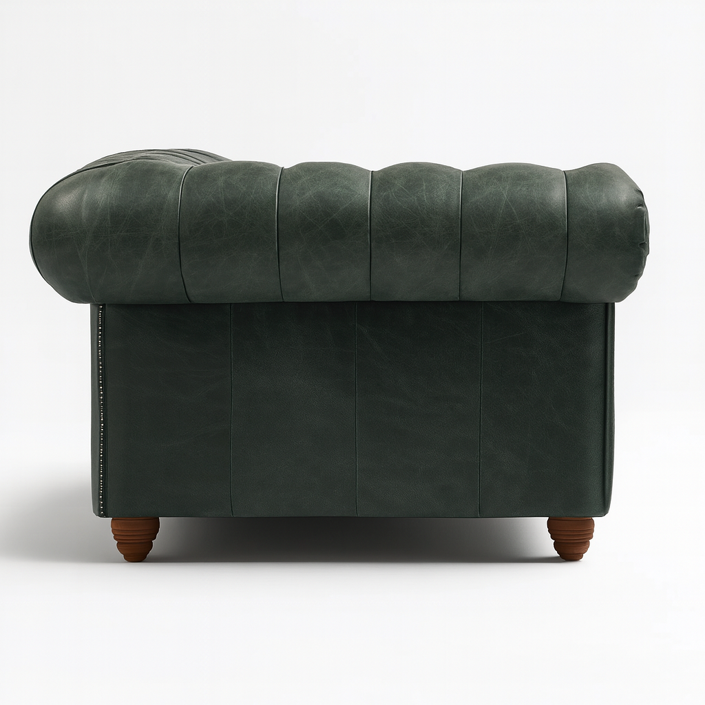 Cambridge Sofa in Highland Grove Juniper Green – Vintage Finish