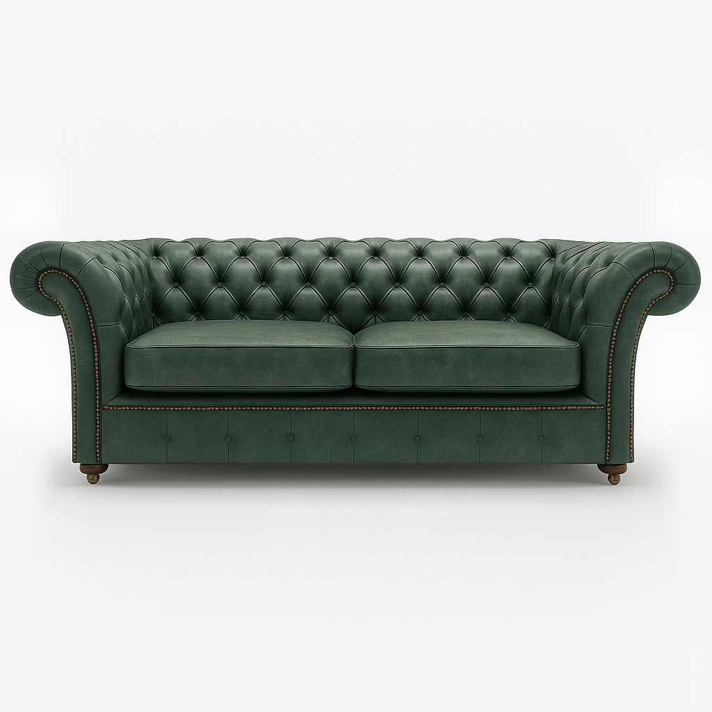 Cambridge Sofa in Highland Grove Juniper Green – Vintage Finish