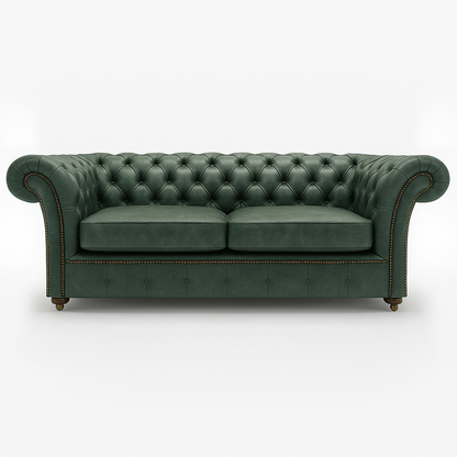 Cambridge Sofa in Highland Grove Juniper Green – Vintage Finish