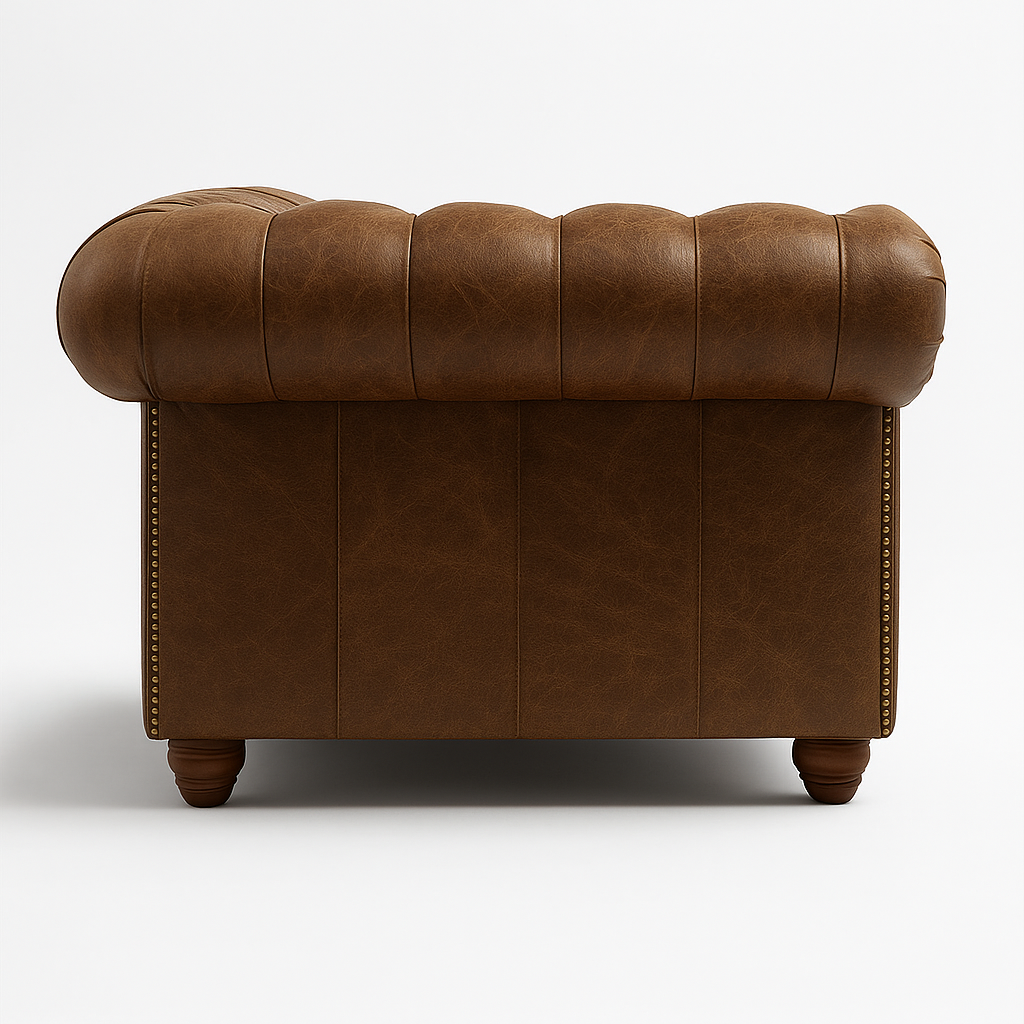 Cambridge Sofa in Caledonian Espresso Brown – Cracked Wax Leather