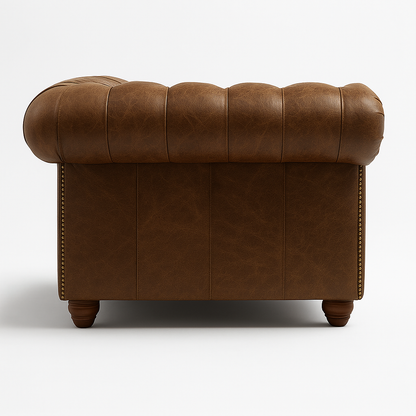 Cambridge Sofa in Caledonian Espresso Brown – Cracked Wax Leather