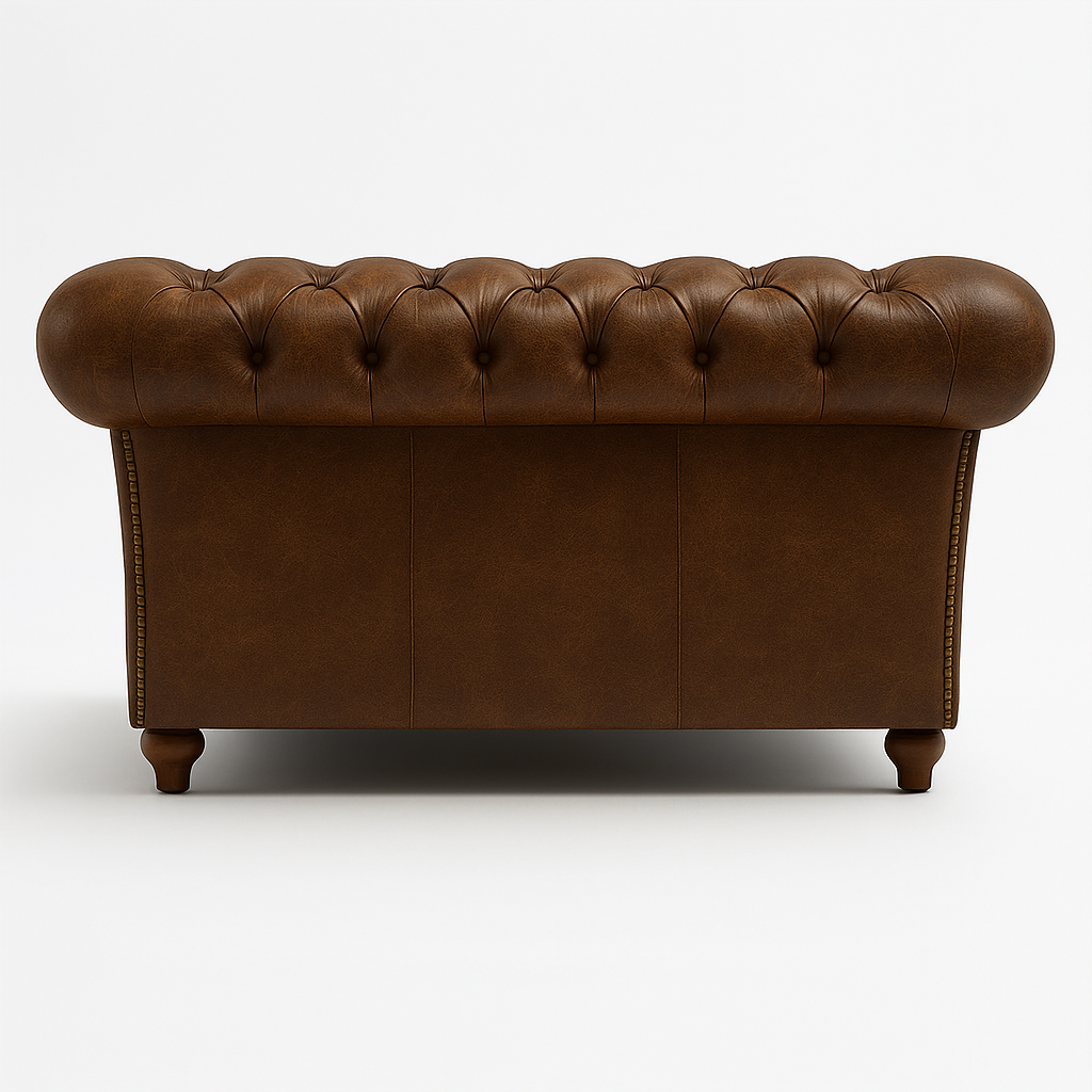 Cambridge Sofa in Caledonian Espresso Brown – Cracked Wax Leather