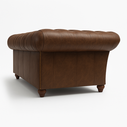 Cambridge Sofa in Caledonian Espresso Brown – Cracked Wax Leather