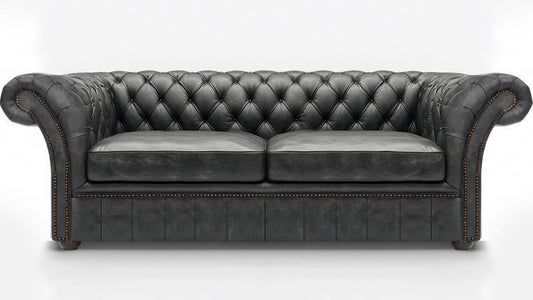 Cambridge British Made Chesterfield Cracked Wax Pewter