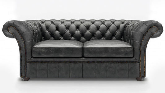 Cambridge British Made Chesterfield Cracked Wax Pewter