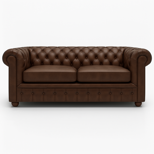 Grosvenor Duke Sofa in Caledonian Espresso Brown – Cracked Wax Leather