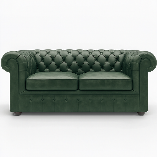 Grosvenor Duke Sofa in Highland Grove Juniper Green – Vintage Finish
