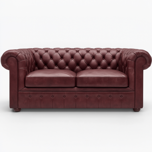 Grosvenor Duke 2-Seater – Mulberry Cracked Wax Leather