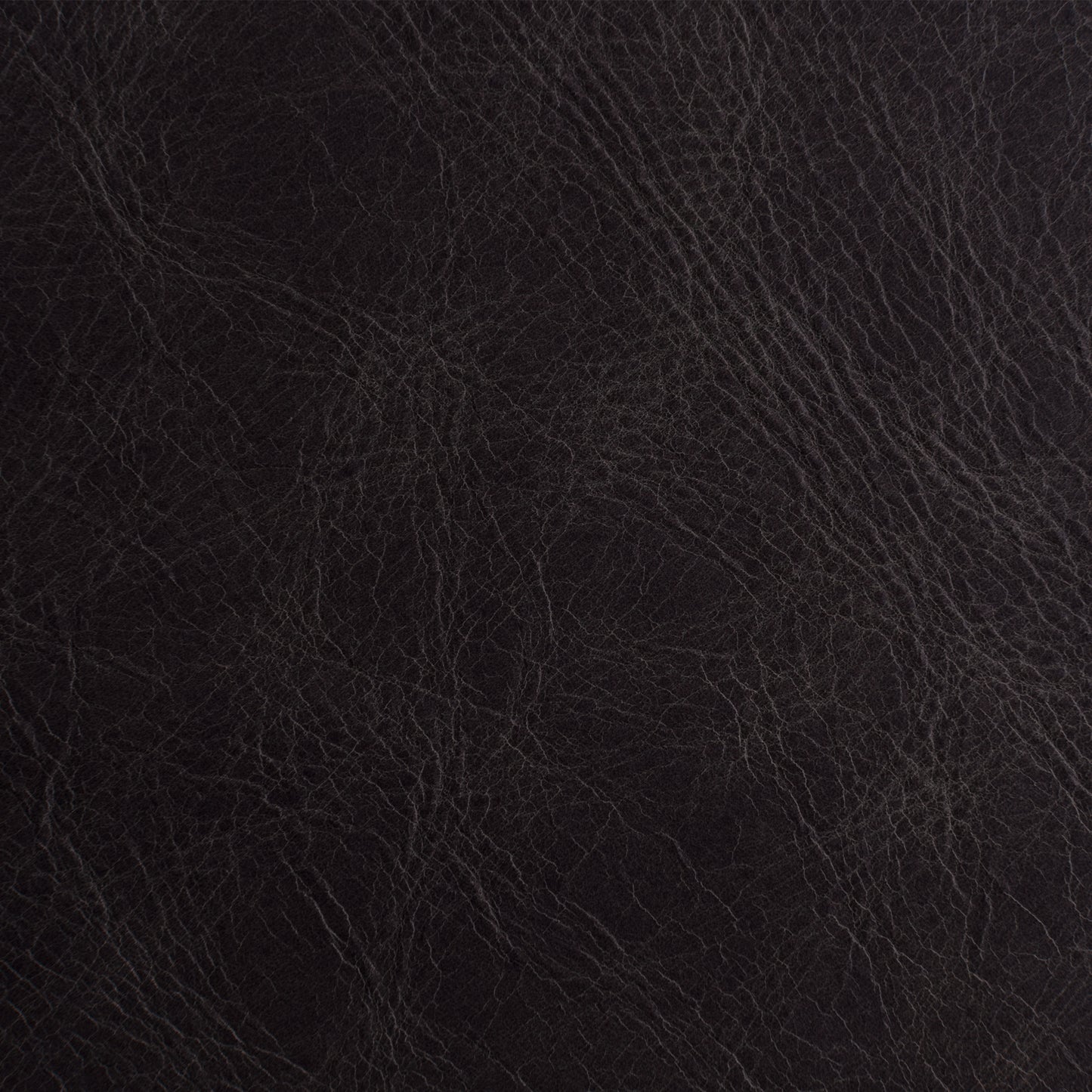 A close-up texture of dark brown leather with fine grain lines.