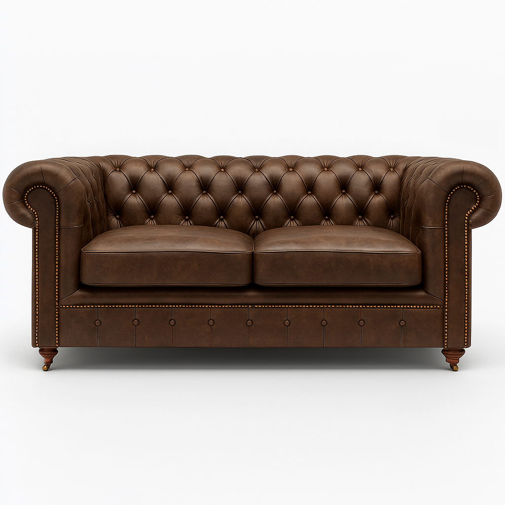 Mayfair Regent British Made Chesterfield in Caledonian Espresso Brown – Cracked Wax Leather