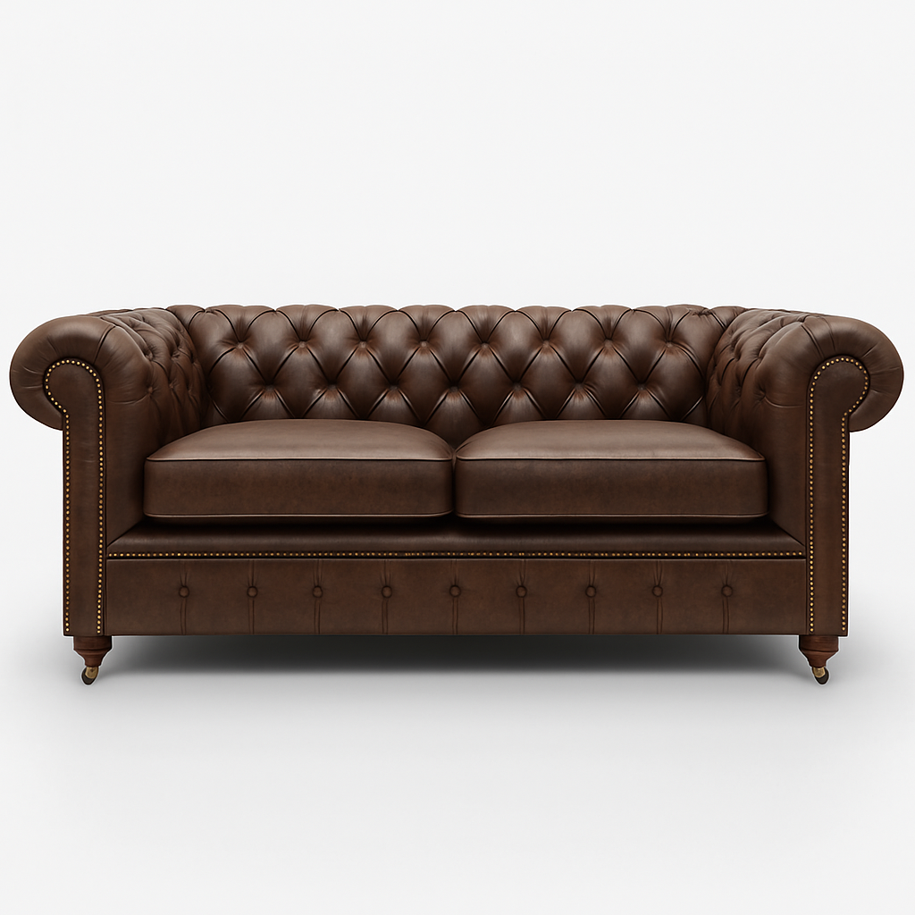 Mayfair Regent British Made Chesterfield in Caledonian Espresso Brown – Cracked Wax Leather