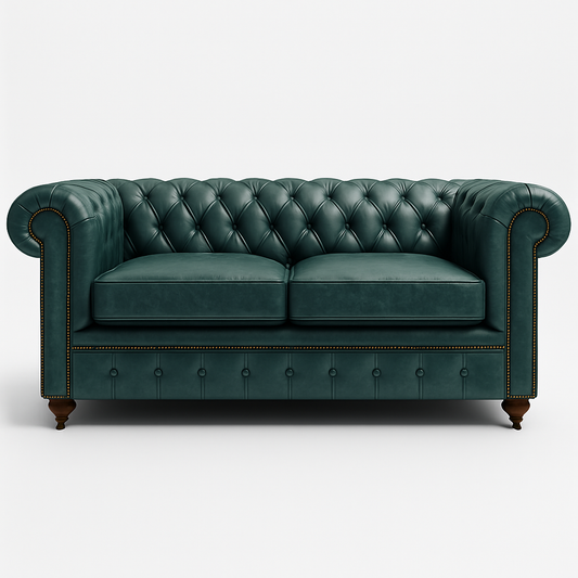 Mayfair Regent Sofa in Highland Grove Juniper Green – Vintage Finish