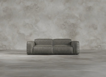 Modular Sofa I Genuine Italian Leather I Ashen I Grey