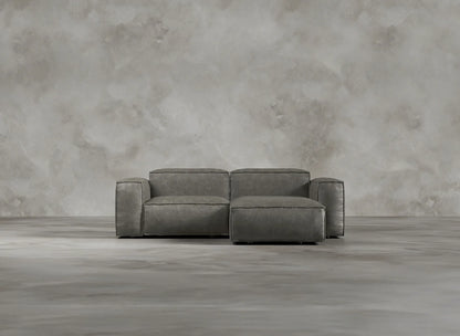 Modular Sofa I Genuine Italian Leather I Ashen I Grey
