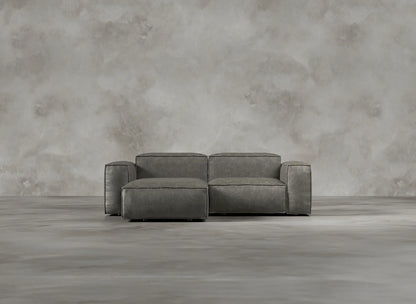 Modular Sofa I Genuine Italian Leather I Ashen I Grey