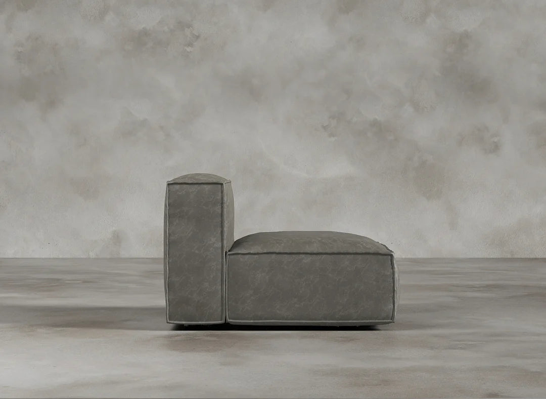 Modular Sofa I Genuine Italian Leather I Ashen I Grey