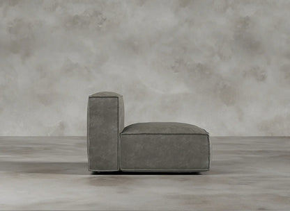 Modular Sofa I Genuine Italian Leather I Ashen I Grey
