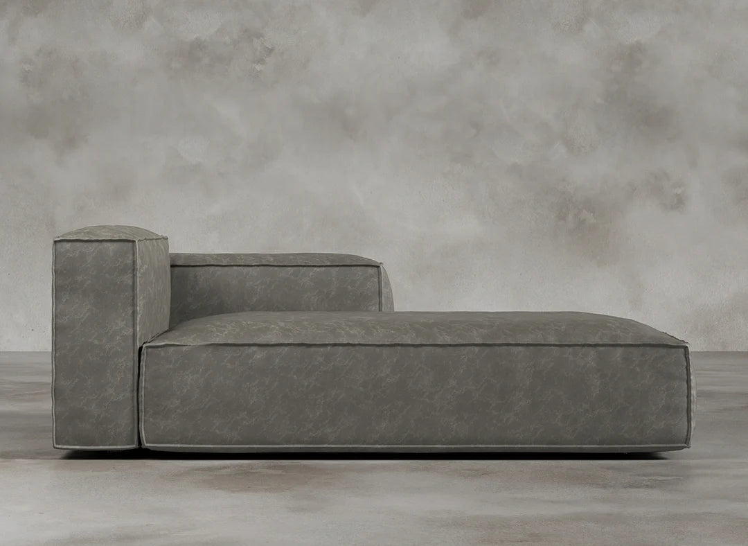 Modular Sofa I Genuine Italian Leather I Ashen I Grey