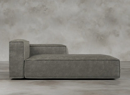 Modular Sofa I Genuine Italian Leather I Ashen I Grey