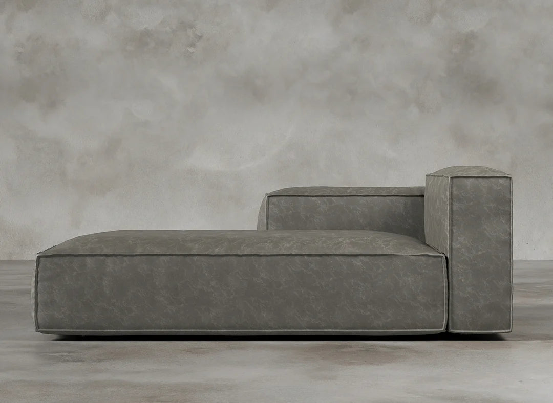 Modular Sofa I Genuine Italian Leather I Ashen I Grey