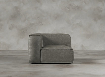 Modular Sofa I Genuine Italian Leather I Ashen I Grey
