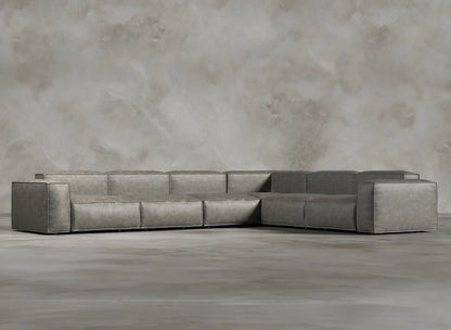 Modular Sofa I Genuine Italian Leather I Ashen I Grey