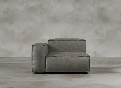 Modular Sofa I Genuine Italian Leather I Ashen I Grey