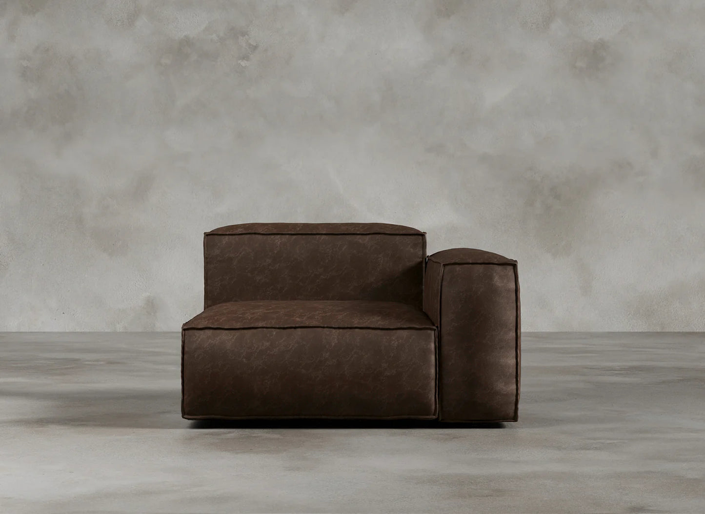 Modular Sofa I Genuine Italian Leather I Auburn I Tobacco