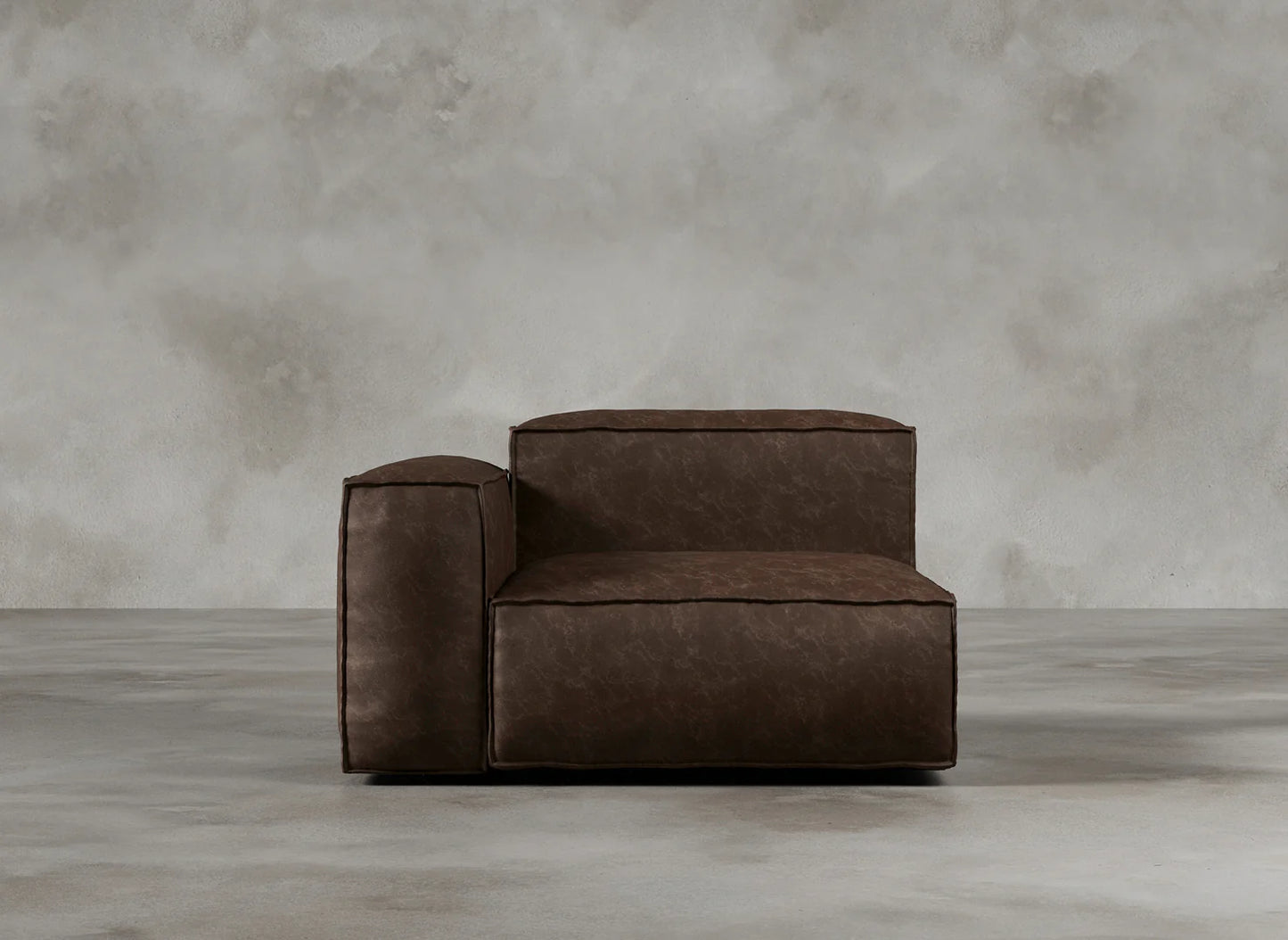 Modular Sofa I Genuine Italian Leather I Auburn I Tobacco
